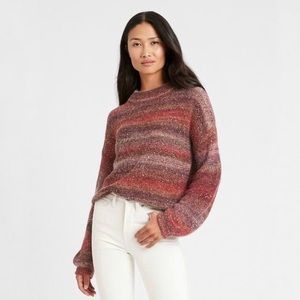 Banana Republic |‎ Sequin Balloon Sleeve Sweater Size S Wool Alpaca